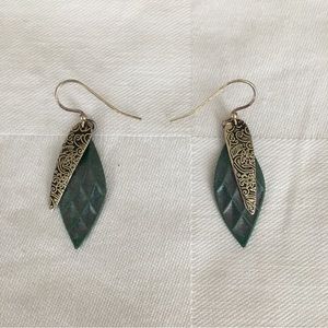 Silver and Sea Foam earrings